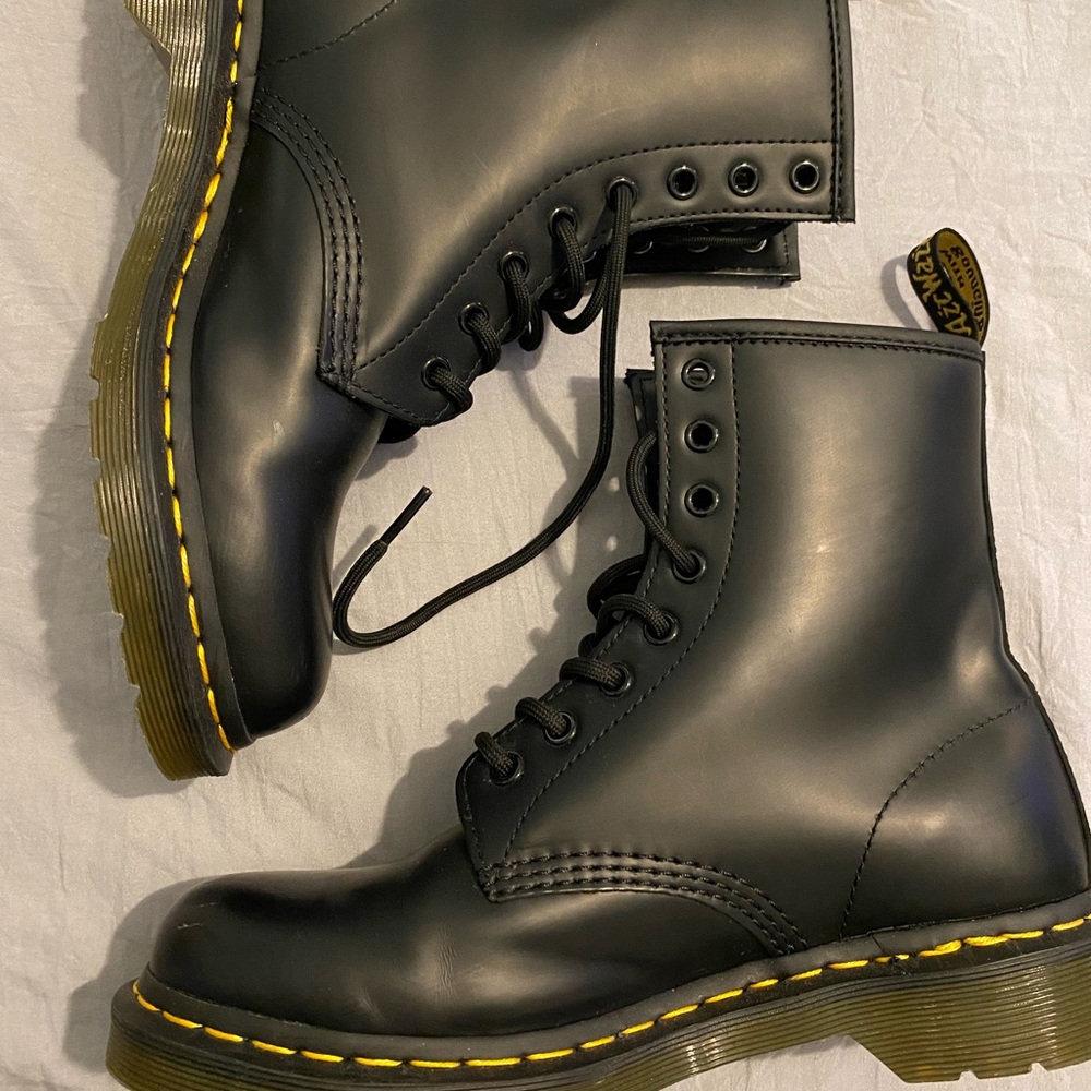 Matte black Dr. Martens